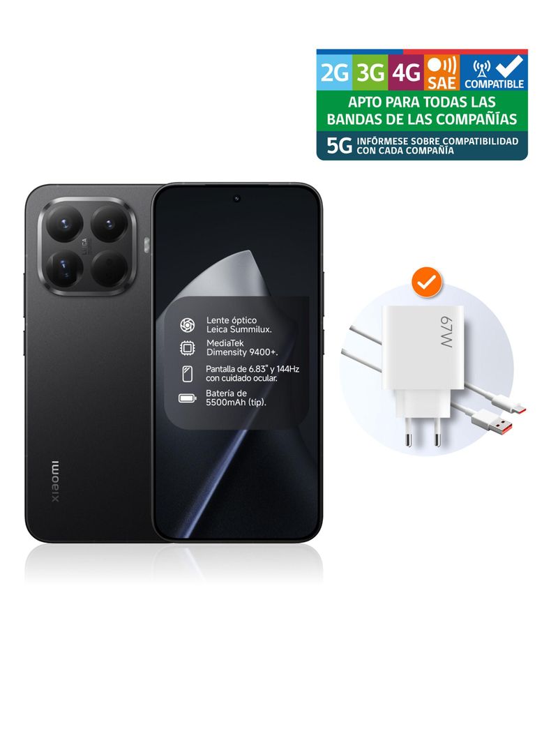 Xiaomi 15T Pro 12G RAM+ 512G Triple Cámara Leica Resistente agua