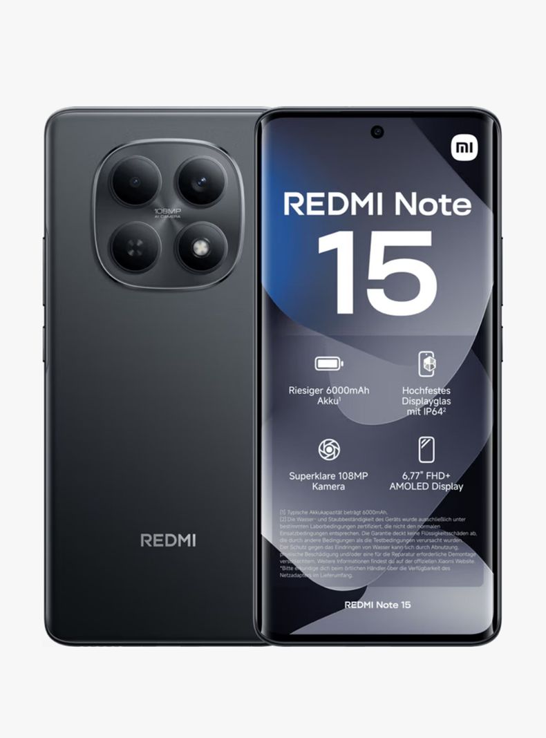 Xiaomi Redmi Note 15 8GB RAM 256GB Memoria 108MPX Dobly Atmos IP64
