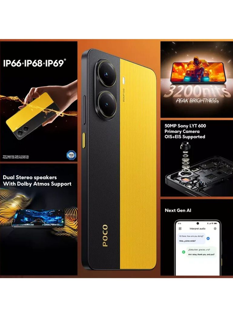 Xiaomi Poco X7 Pro 5g Ram 12gb+ 512gb Ip69 Resistente Agua NFC