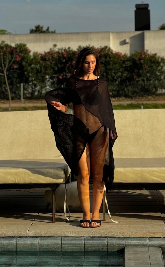 Vestido tejido negro-1