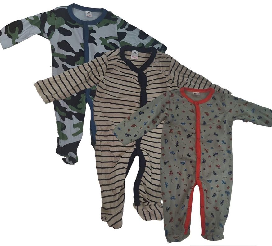 Pack 3 Pijamas Ositos Bebe Niño Algodon Rib-2