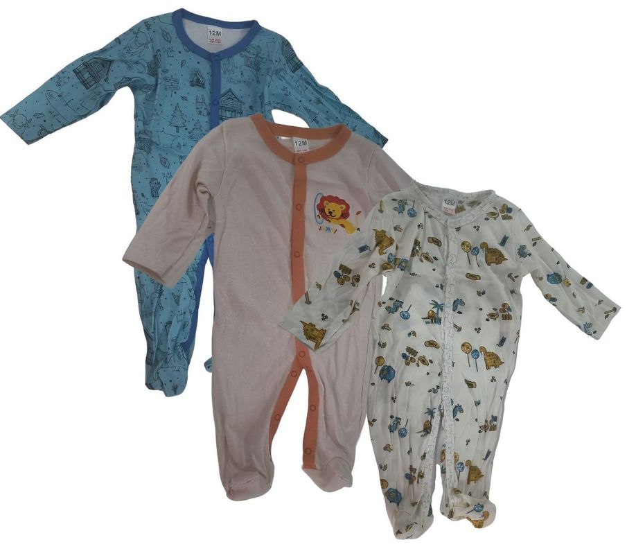 Pack 3 Pijamas Ositos Bebe Niño Algodon Rib-4