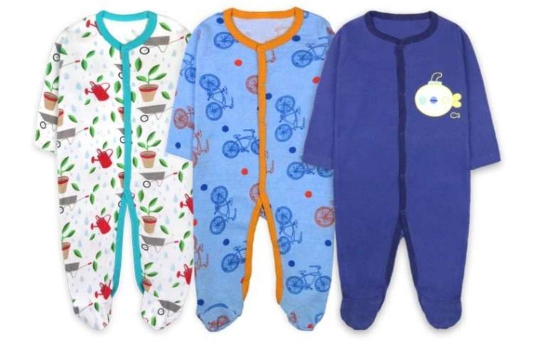 Pack 3 Pijamas Ositos Bebe Niño Algodon Rib-0