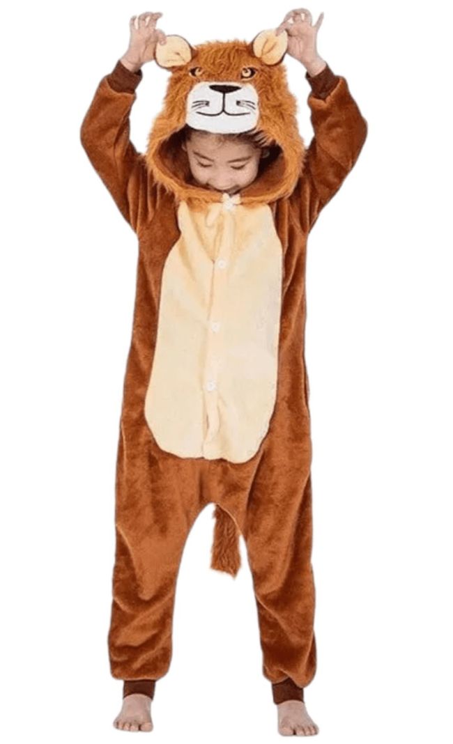 Pijama Enterito Polar Niño León-0