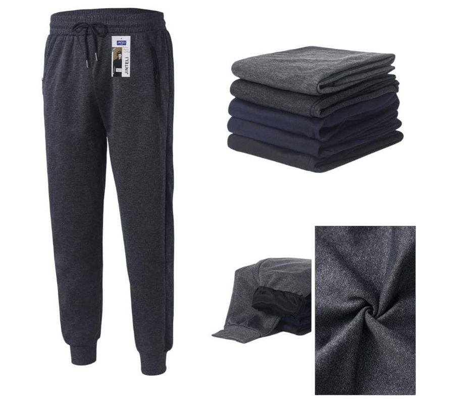Pack 3 Pantalones Buzo Hombre Sin Polar. Con Puño -0