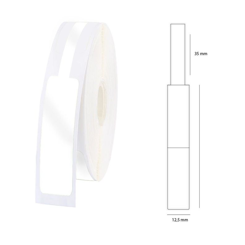 Cinta para cable rotuladora D110 NIIMBOT 12.5x74x35mm Blanca-2