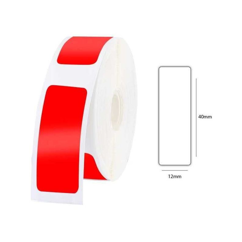 Cinta rotuladora D110 niimbot Roja 12x40-1