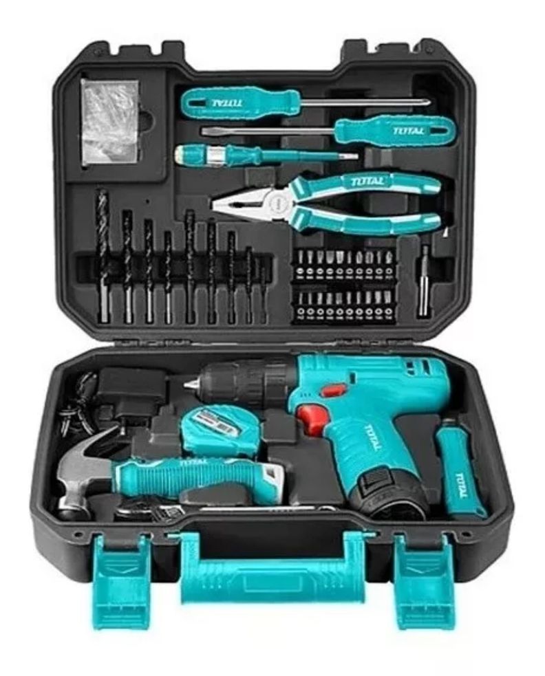 Set Atornillador Inalambrico 12v + Herramientas 81 piezas-1