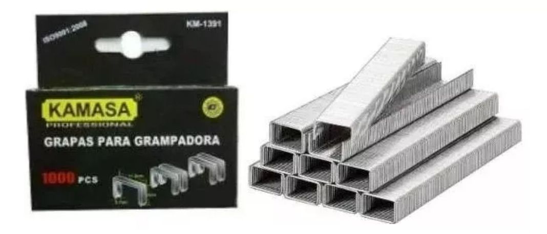 Pack 1.000 Grapas Corchetes 8mm/0.7mm-1