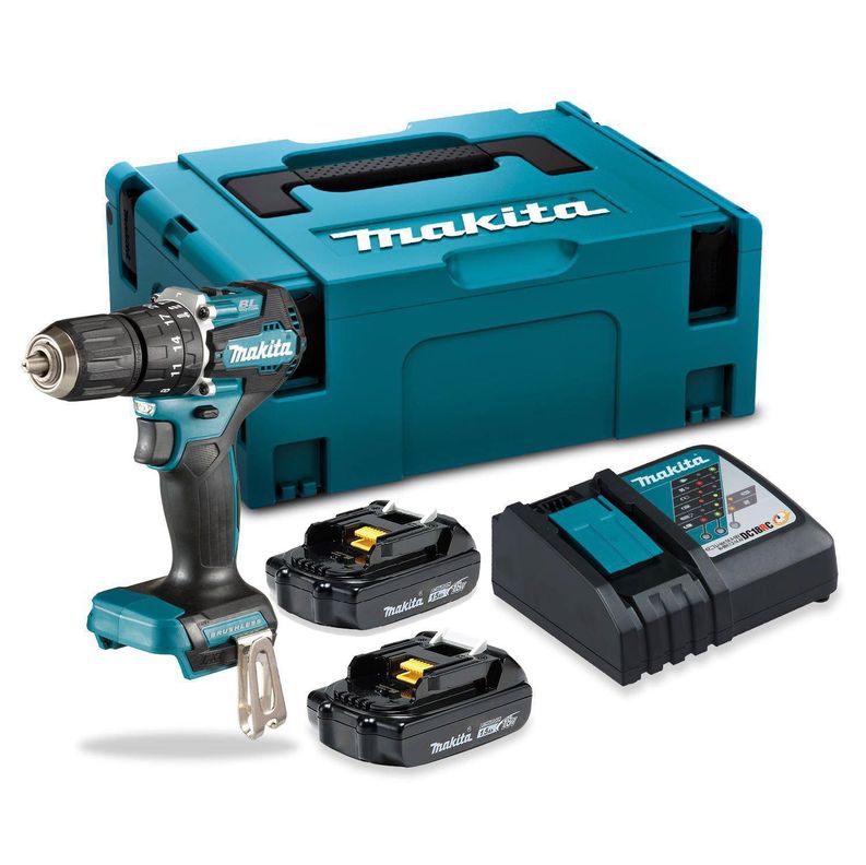 Taladro Percutor 18v Brushless Makita Dhp487SY2J/ 2 Baterias-0