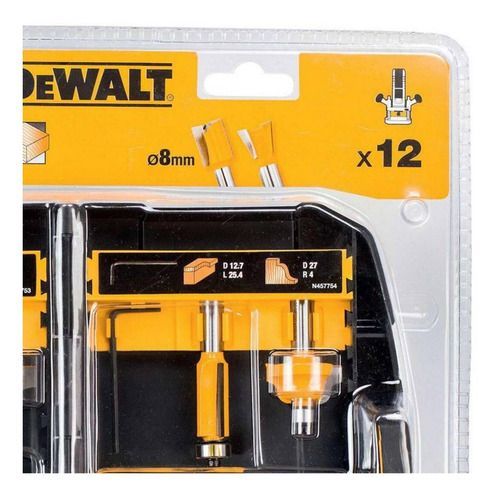 Set De Fresas 12 Piezas Dewalt Dt90016-qz-2