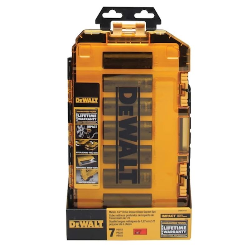 Juego De Dados De Impacto De 1/2 Pulgada Dewalt Dwmt74737-2