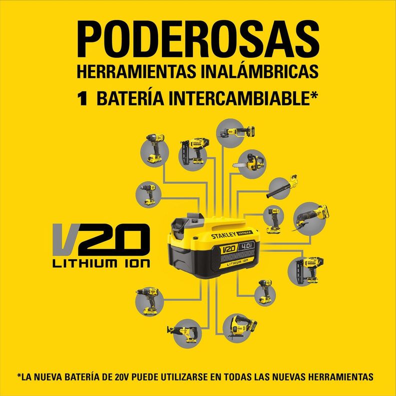 Rotomartillo Sds Plus 22mm 20v Stanley Sbh900 / Sin Baterias-6