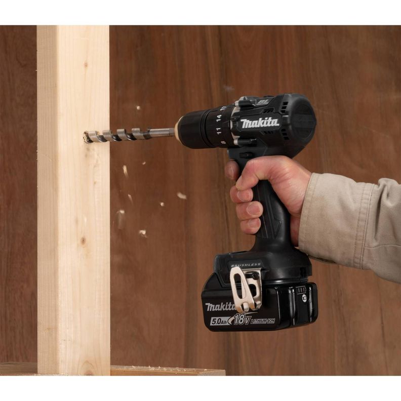 Taladro Percutor 18v Brushless Makita Dhp487SY2B Black-6