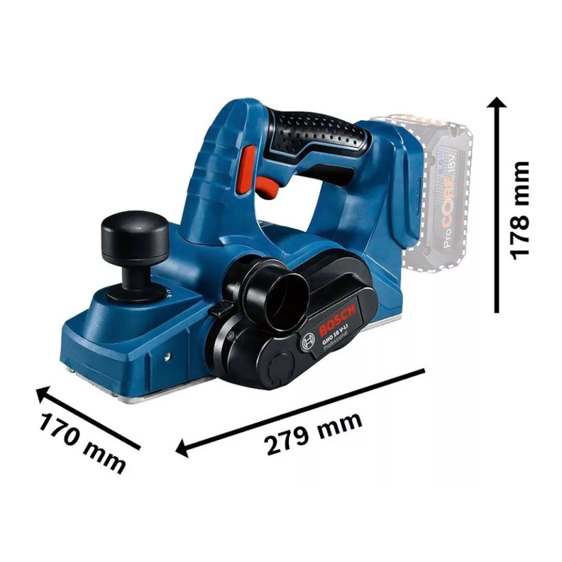 Cepillo Bosch Inalambrico Gho 18v-li 18v S/Bateria-2