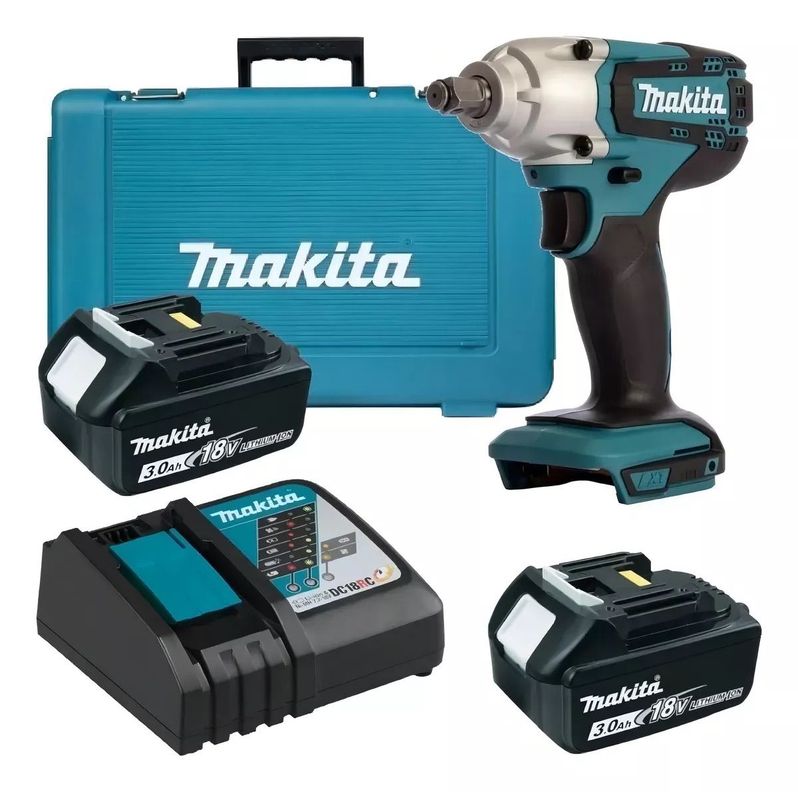 Llave De Impacto Inalámbrica Makita 18v 190 Nm Dtw190rfe-0