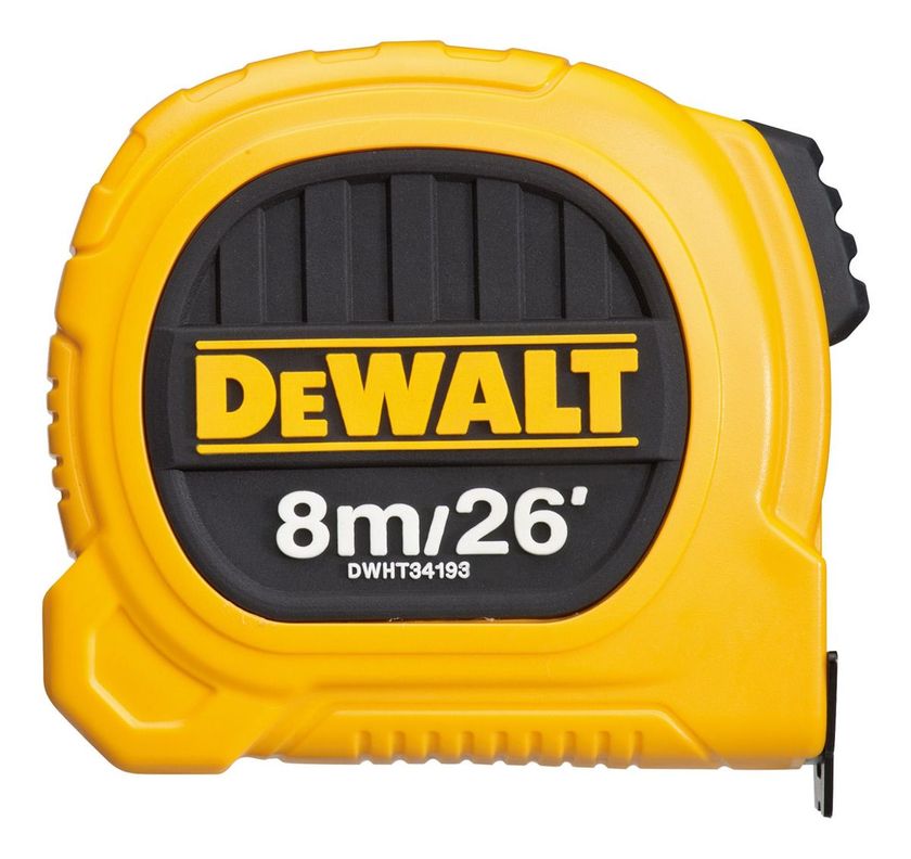 Huincha De Medir 8m/26' Diseño Compacto Dewalt Dwht34193l-6