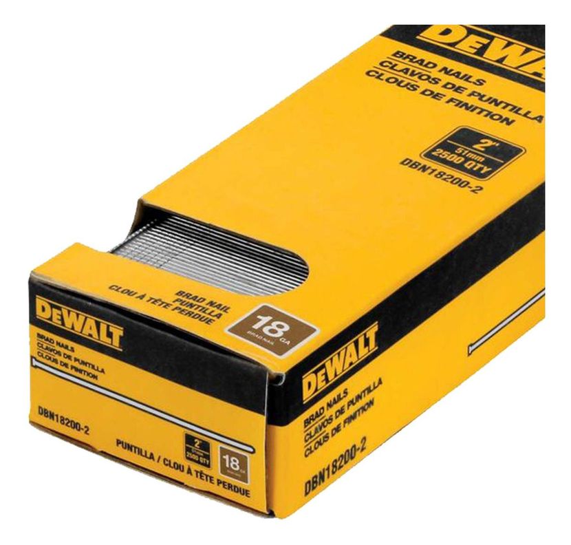 2 Cajas De 2500 Clavos De Puntilla 2 18ga Dewalt Dbn18200-2-6