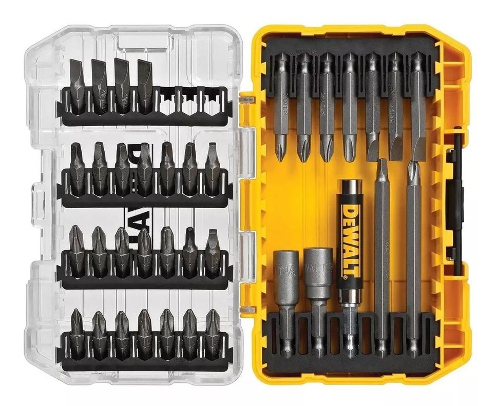 Set De 37 Piezas Con Guía Magnética Dewalt Dw2163-0
