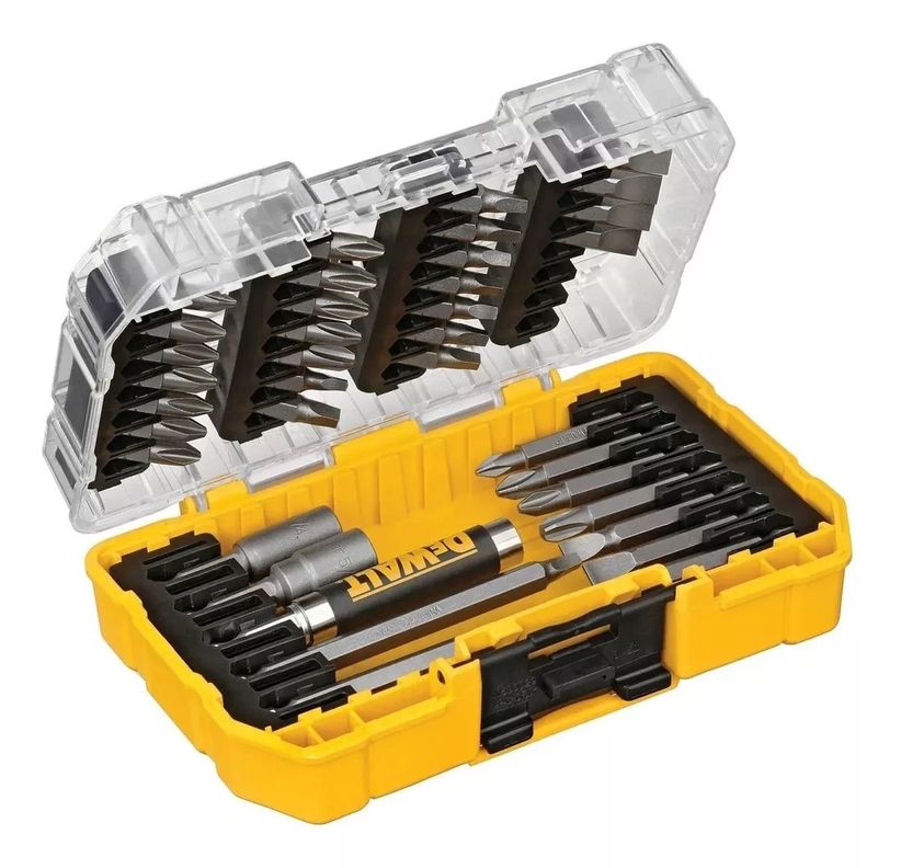 Set De 37 Piezas Con Guía Magnética Dewalt Dw2163-1