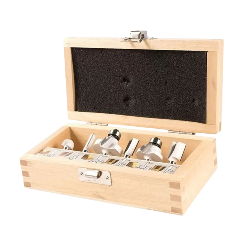 Juego De 6 Fresas 1/4 Para Madera Router Makita D-53578-0