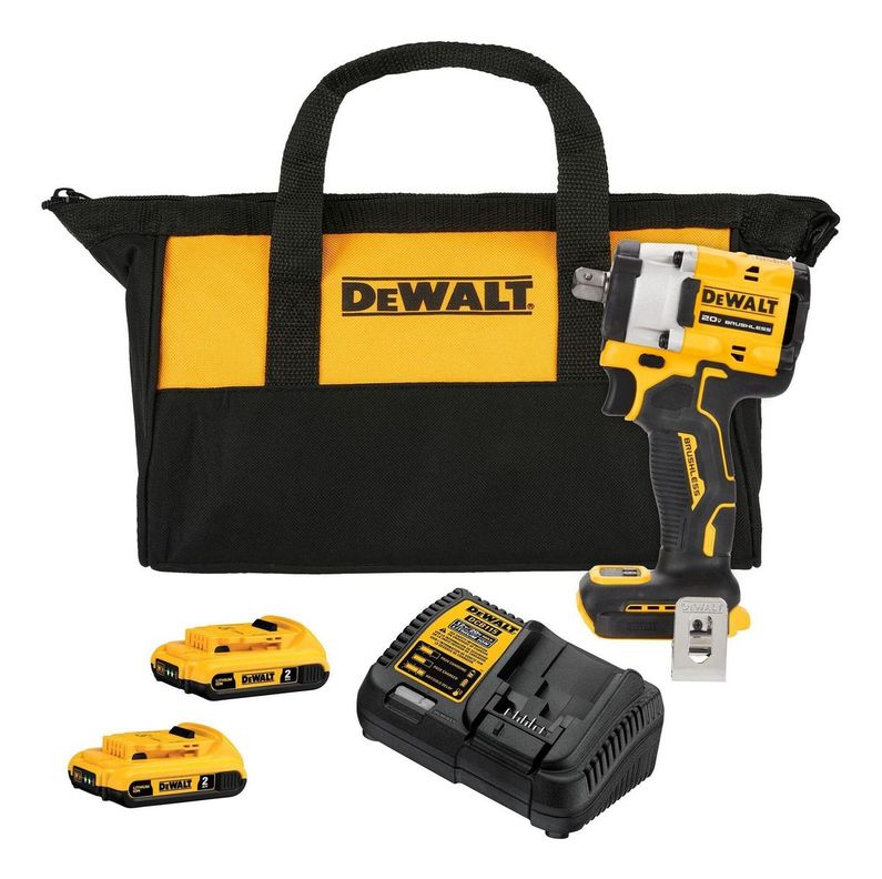 Kit Llave De Impacto 1/2  Atomic 20v Dewalt DCF922D2-8