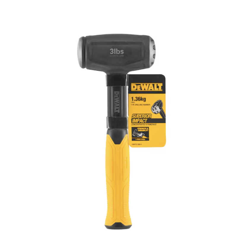 Combo Martillo Mazo De Acero 3lbs Dewalt Dwht51388-0