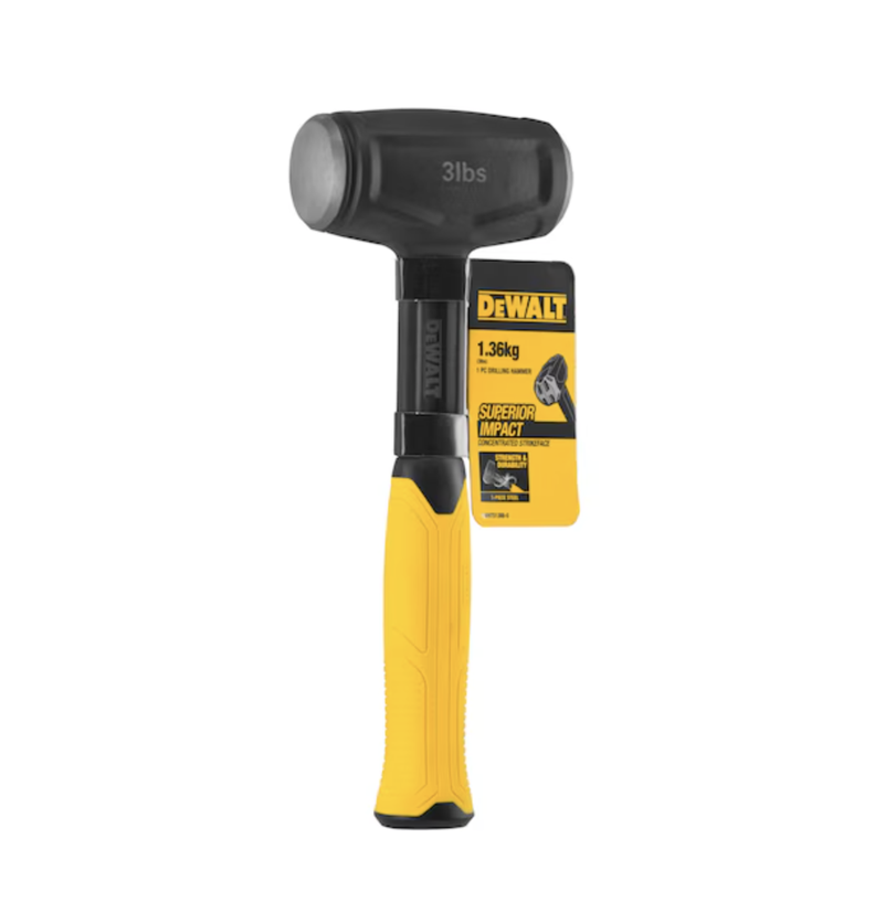 Combo Martillo Mazo De Acero 3lbs Dewalt Dwht51388-1