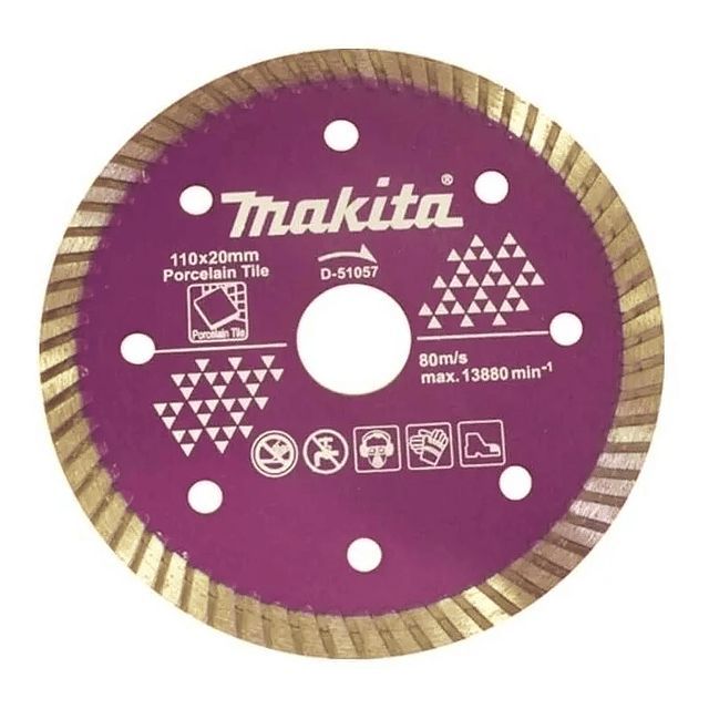 Disco Diamantado Porcelanato 110x20mm Turbo Makita D-51057-0