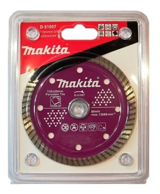 Disco Diamantado Porcelanato 110x20mm Turbo Makita D-51057-1