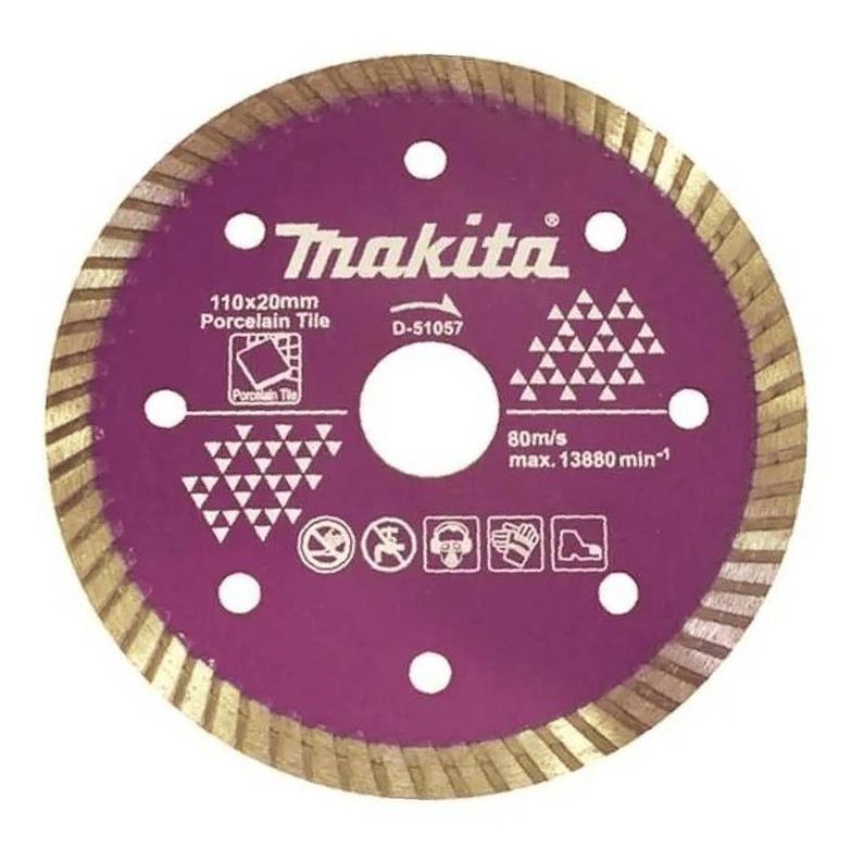 Disco Diamantado Porcelanato 110x20mm Turbo Makita D-51057-2