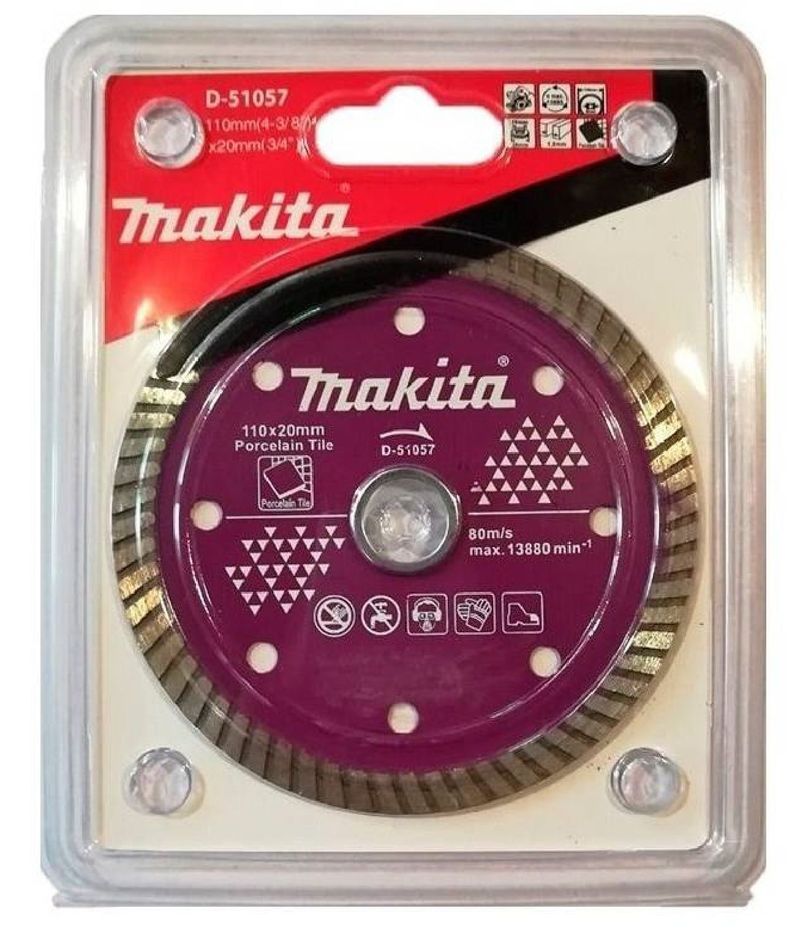 Disco Diamantado Porcelanato 110x20mm Turbo Makita D-51057-3