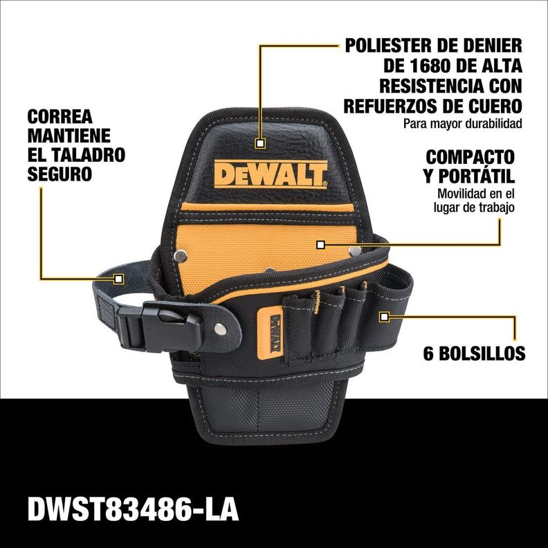 Porta Taladro 6 Bolsillos Dewalt Dwst83486-la-1