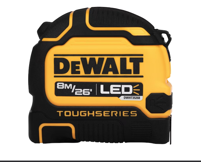 Huincha De Medir luz LED TOUGHSERIES 8m/26 Dewalt Dwht35268s-2