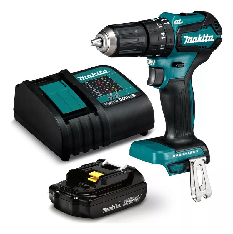 Taladro Atornillador Percutor Inalámbrico Makita Dhp483sy-4