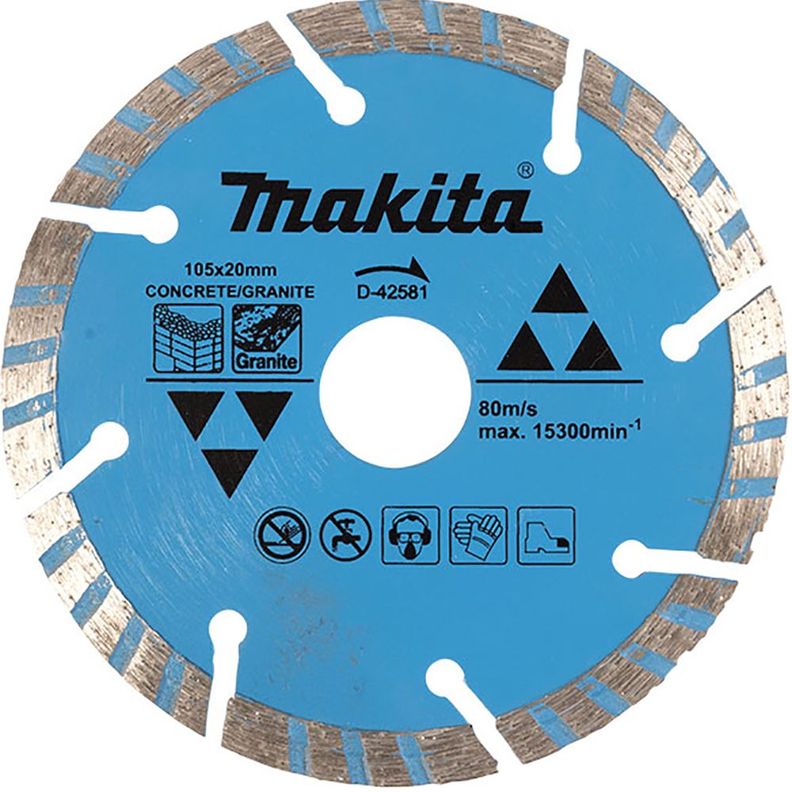 Disco Concreto Granito Turbo 105x20mm Makita D-42581-1