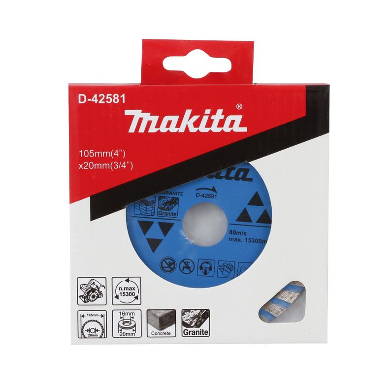 Disco Concreto Granito Turbo 105x20mm Makita D-42581-5