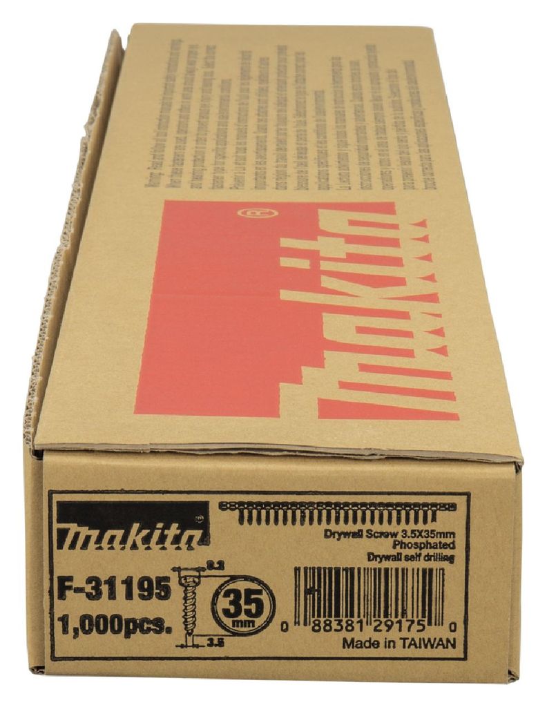 Tiras Tornillos 3.5x35mm Ph2 (1000 Unidades) Makita F-31195-2
