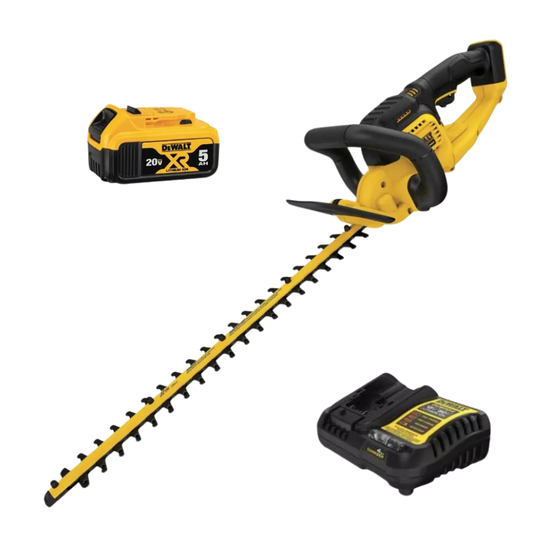 Cortasetos Inalámbrico 20V MAX* 5.0 Ah 22" DEWALT DCHT820P1-8