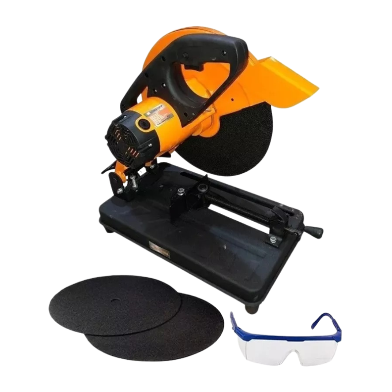 Tronzadora Cortadora Lusqtoff 14 PuLG + Kit Inicial Naranja-9