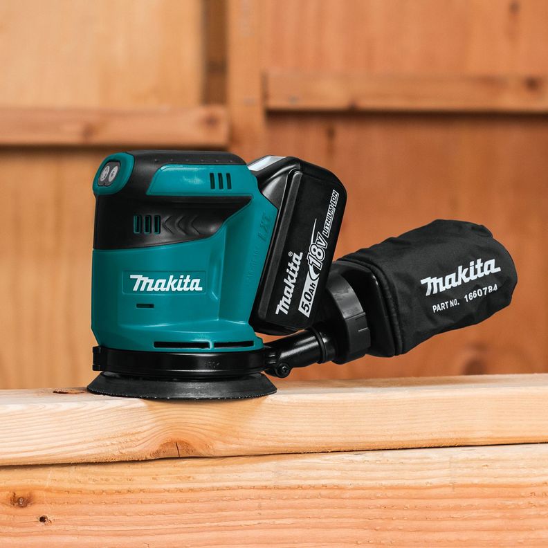 Lijadora Rotorbital 125mm 5' 18v Makita DBO180Z Sin Baterias-7