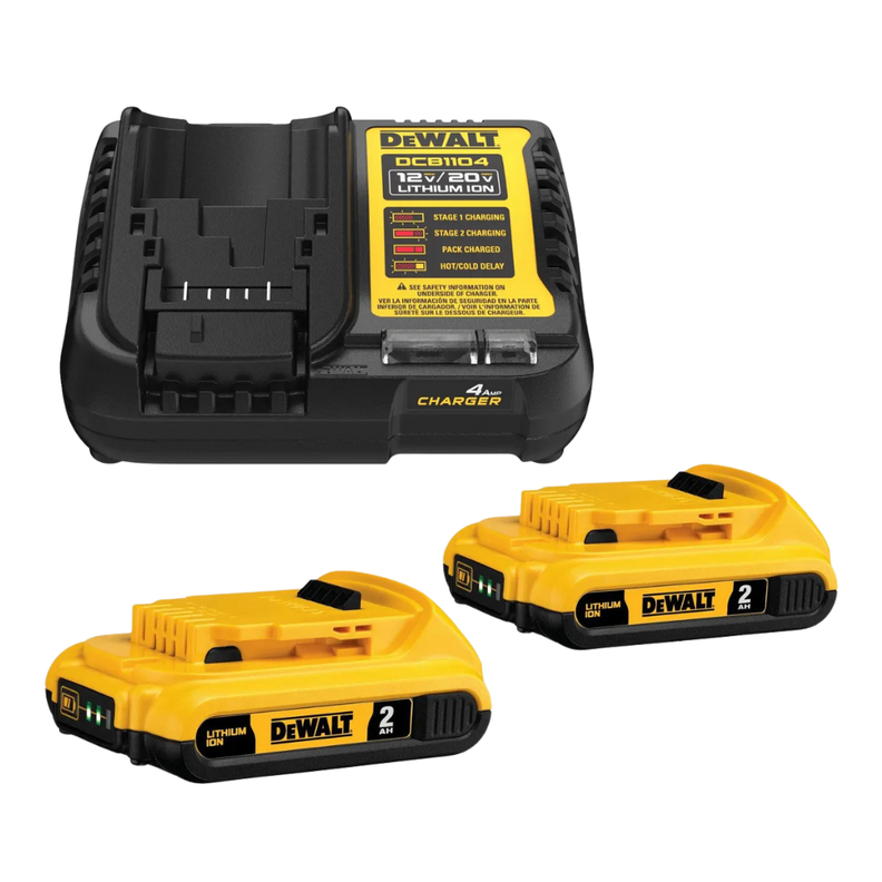 Kit Baterias Cargador + 2Bat. 2Ah 20v Dewalt Dcb203C2