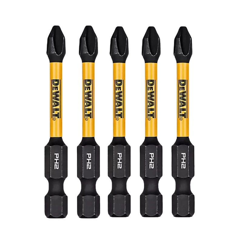 Set 5 Puntas Phillips 2-1/4 Nº1 Flextorq Dewalt Dwaf2ph1ir5-0