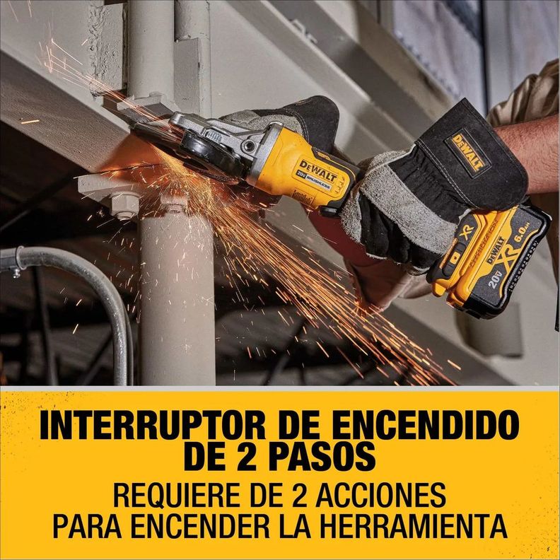 Esmeril De Cabeza Plana 5 20v Sin Batería Dewalt Dcg413fb-4