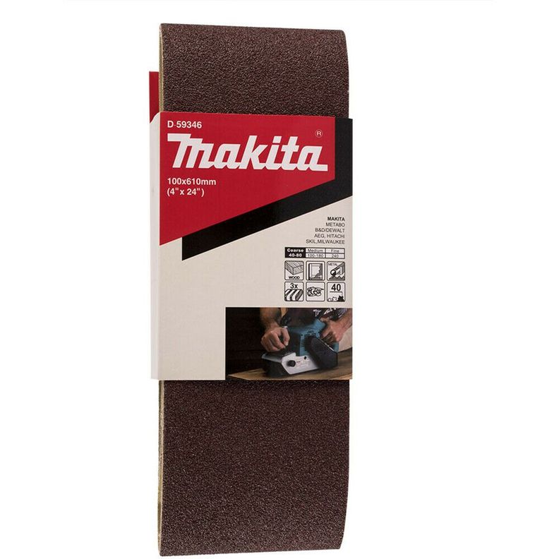 Lijas Banda (3un) 4x24'' 610x100mm Grano 40 Makita D-59346-0