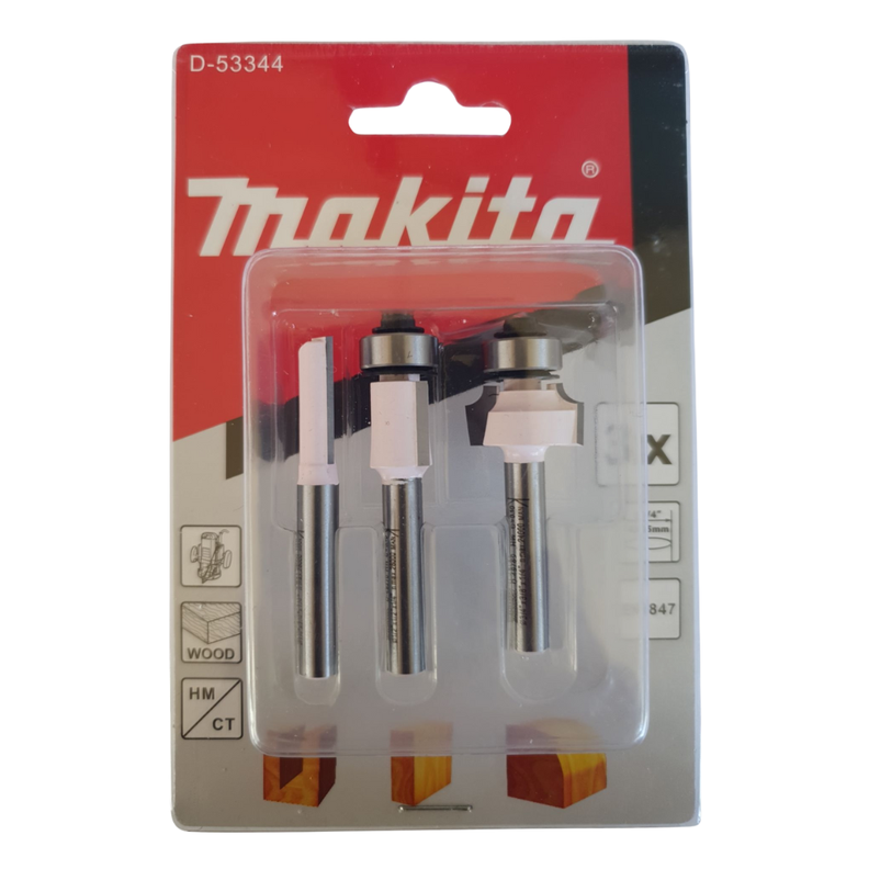 Set De Fresas Para Router 1/4 - 3und Makita D-53344-0