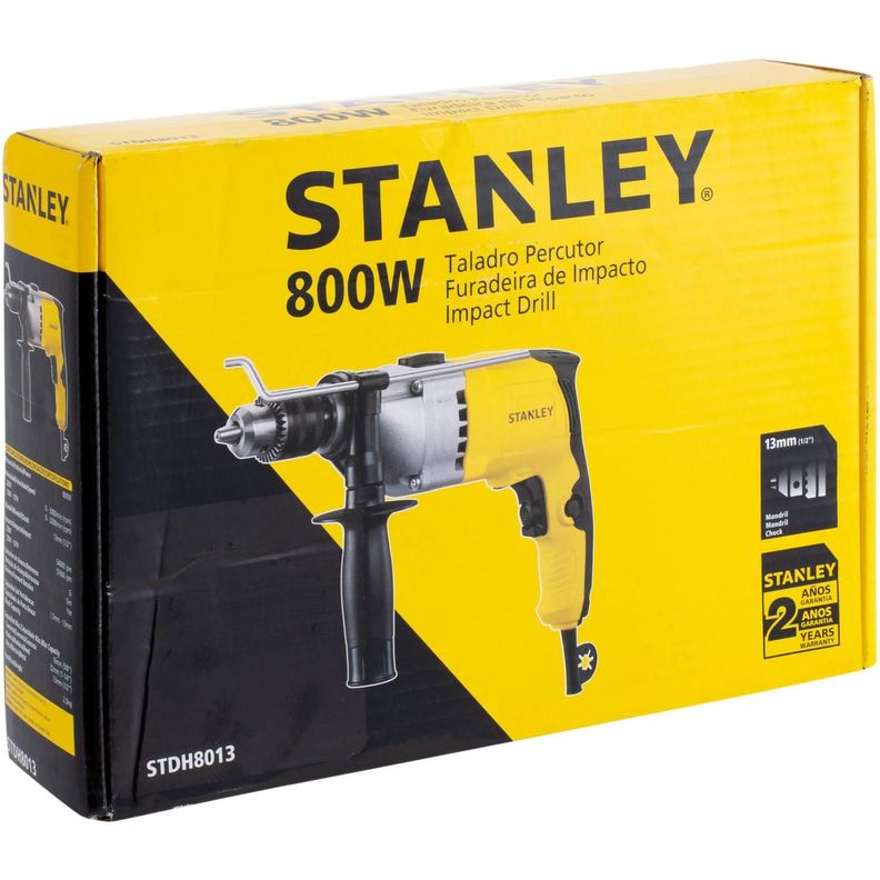 Taladro Percutor 1/2' 800w Stanley Stdh8013-7