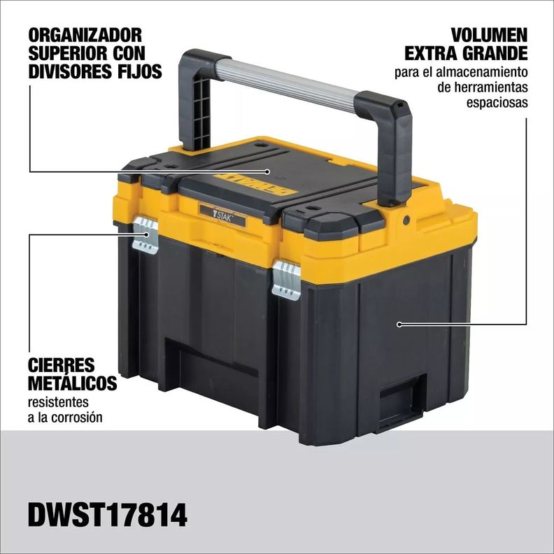 Caja De Herramientas Metálica Y Amplia Dewalt Dwst17814-1