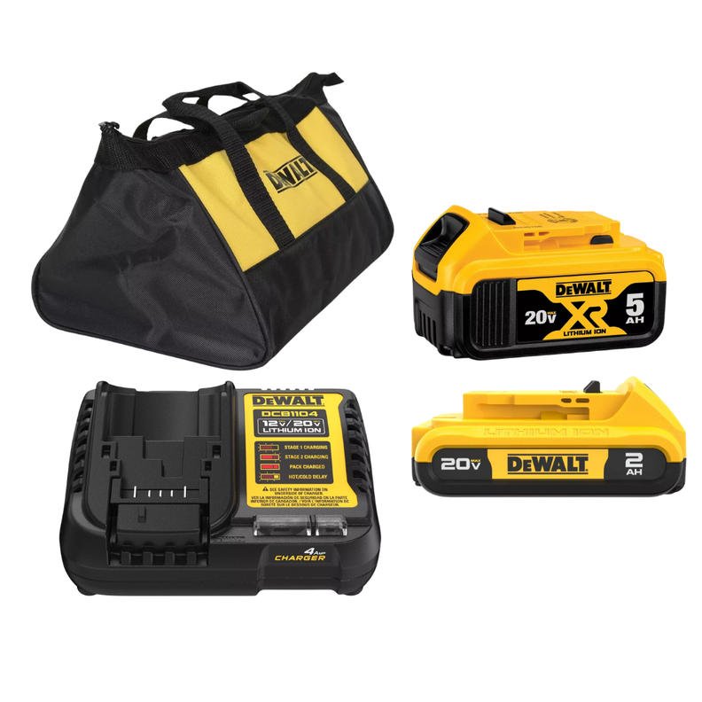 Kit de baterias y cargador (bateria de 2ah y 5Ah) + Bolso-0