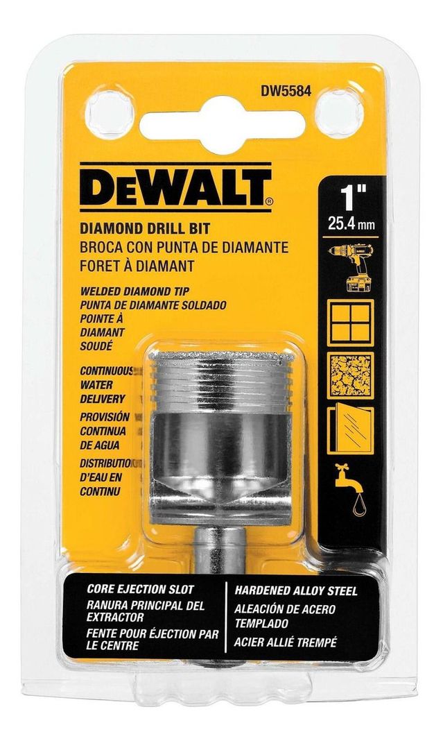 Broca Para Porcelanato 25.4mm Dewalt Dw5584-0